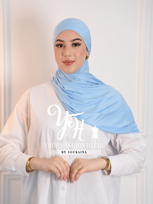 LYCRA TIE BACK - BLEU CIEL