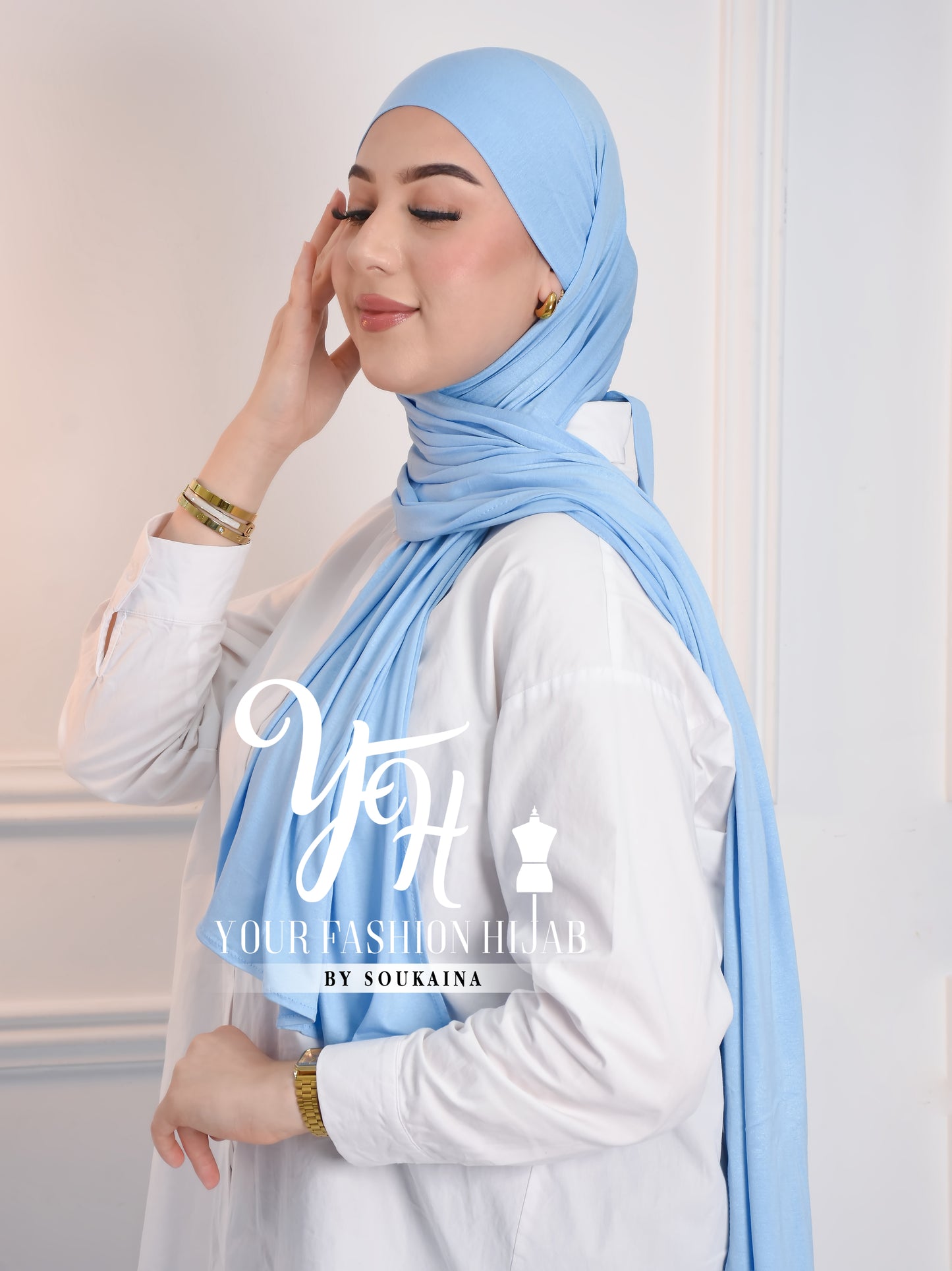 LYCRA TIE BACK - BLEU CIEL