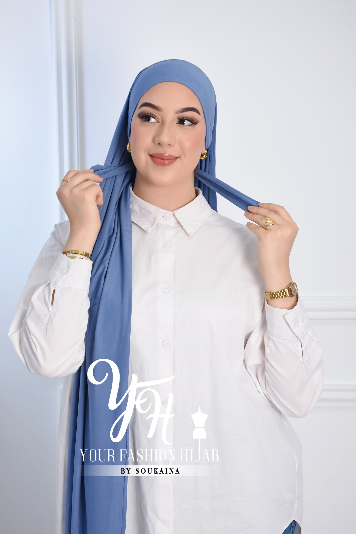 LYCRA TIE BACK -BLEU JEAN