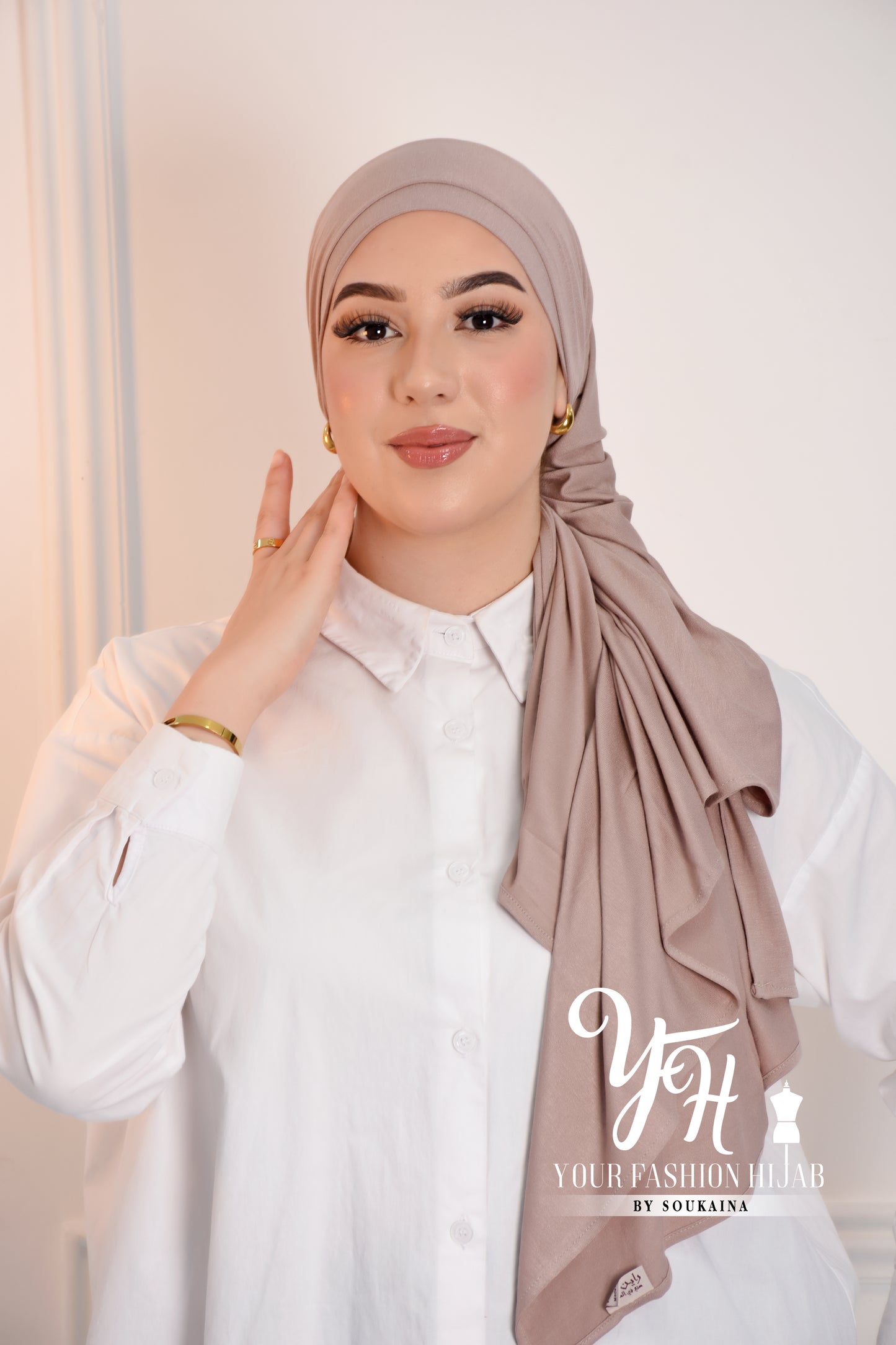 LYCRA TIE BACK - BEIGE NUDE