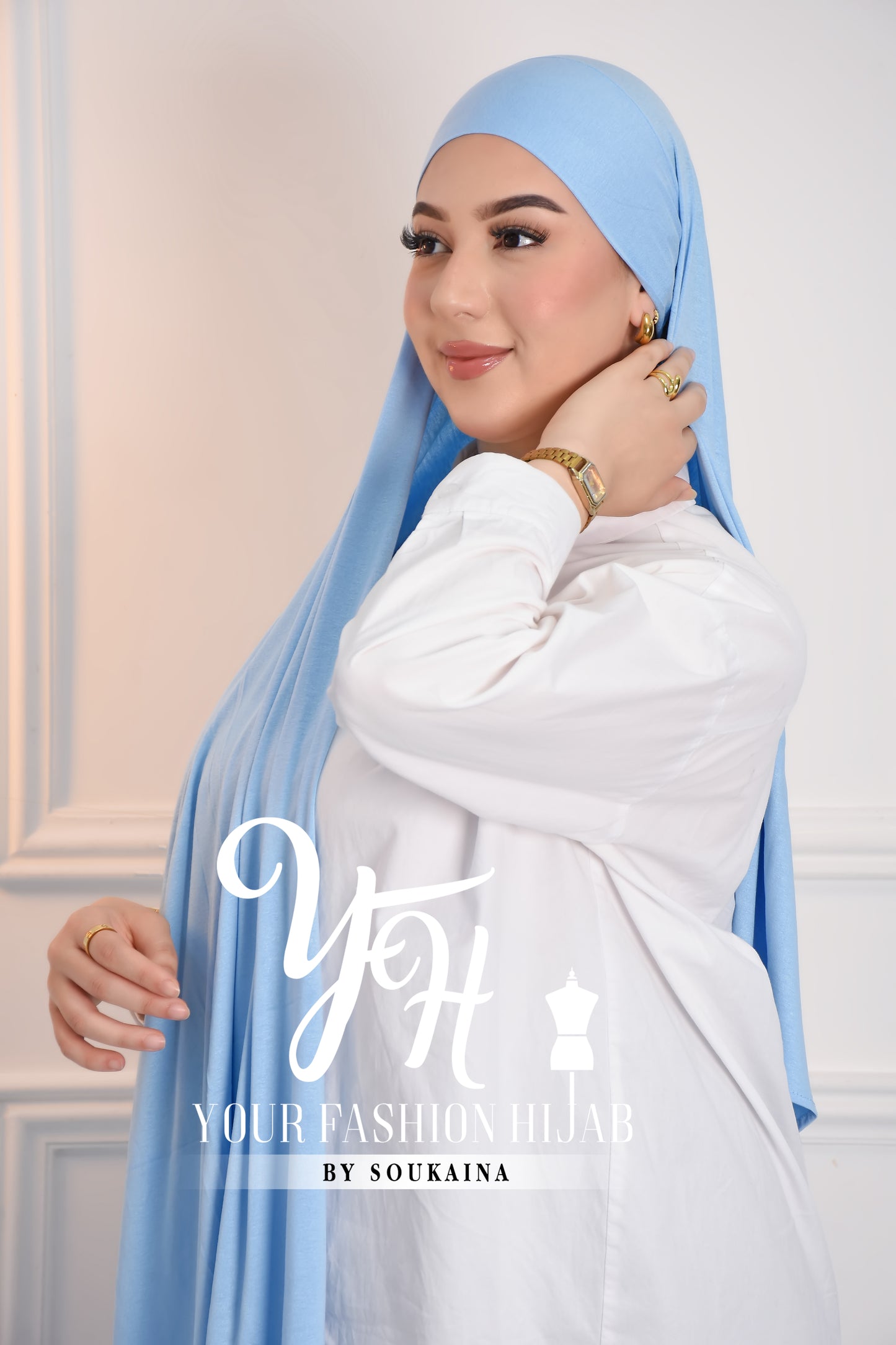 LYCRA TIE BACK - BLEU CIEL