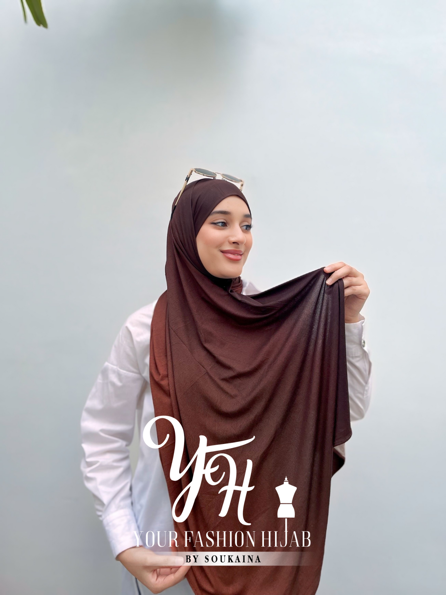 LYCRA DEGRADE-MARRON FONCE