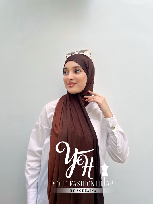 LYCRA DEGRADE-MARRON FONCE